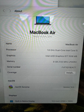 Macbook Air 13" 2018 Retina